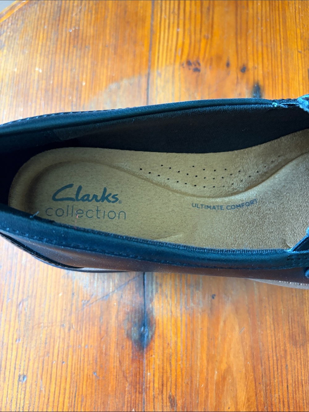 Black Ladies Clarks Westlynn Bella Loafers - Picture 4 of 9